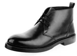 1. Czarne buty do garnituru ze skóry licowej